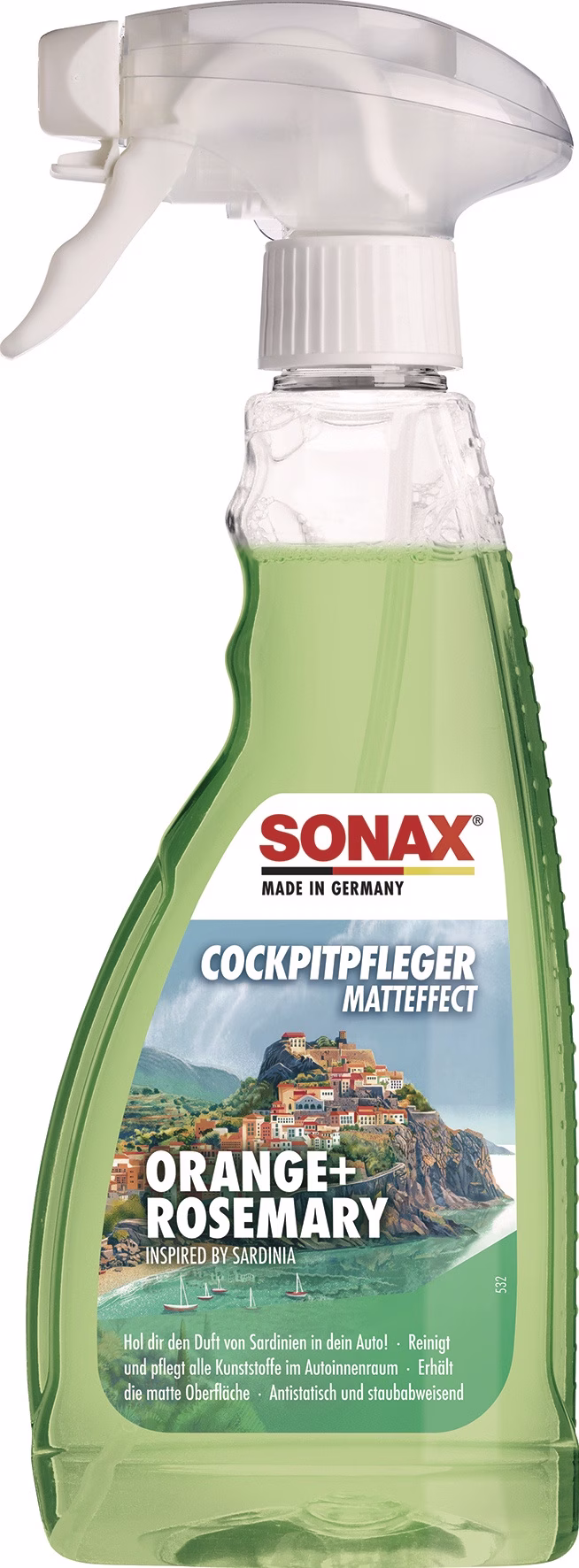 Cockpitpflege Matteffect Orange+Rosemary 500ml Sprühflasche