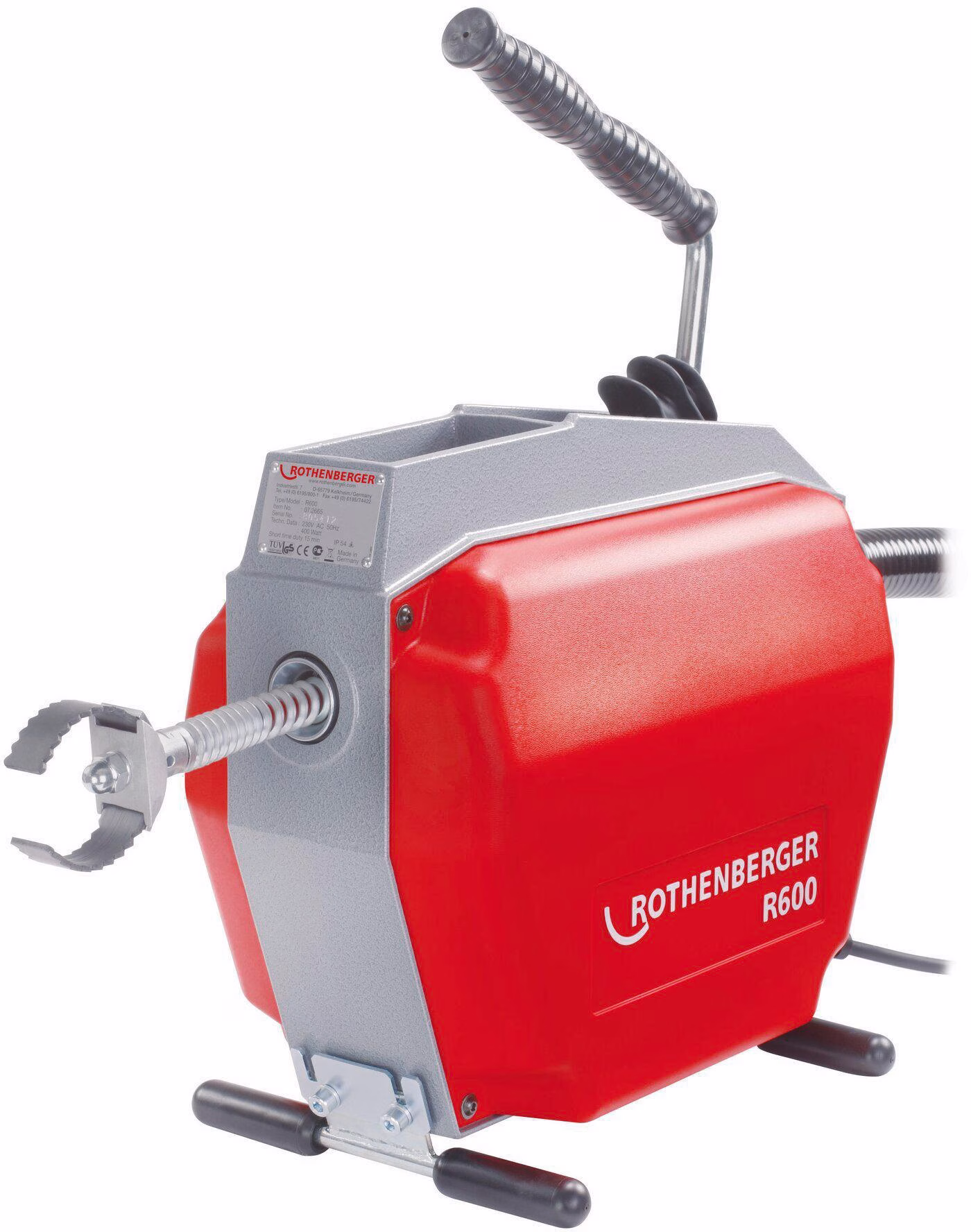 Rohrreinigungsmaschine R 600 Set 230/50 V/Hz 467min-¹ 690 W f.Rohr-D.20-150mm
