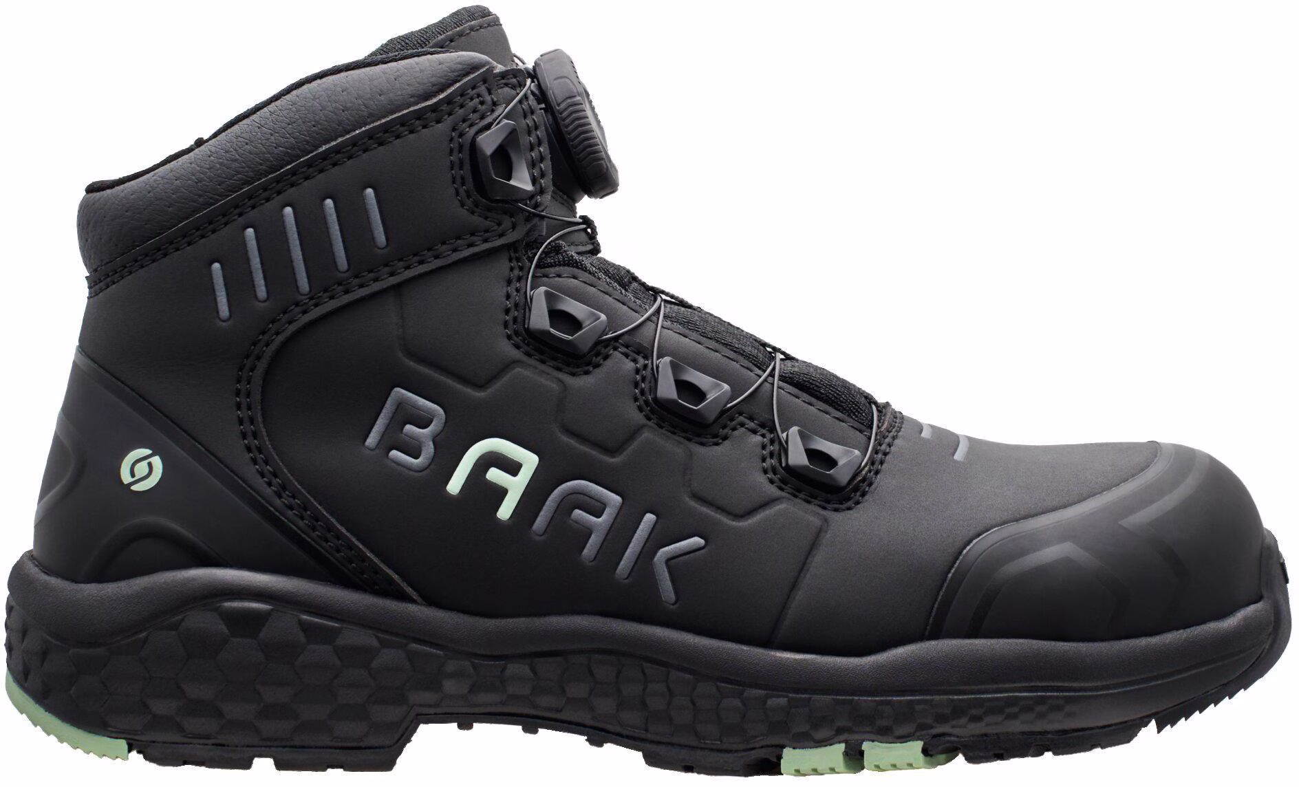 Damensicherheitsstiefel Alessia Gr.35 W.10 schwarz/grün Mikrofaser/TPU