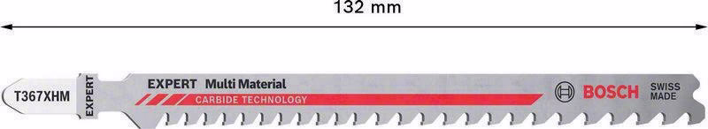 Stichsägeblatt Expert Multi Material T 367 XHM Gesamt-L.132mm 3 St./Karte