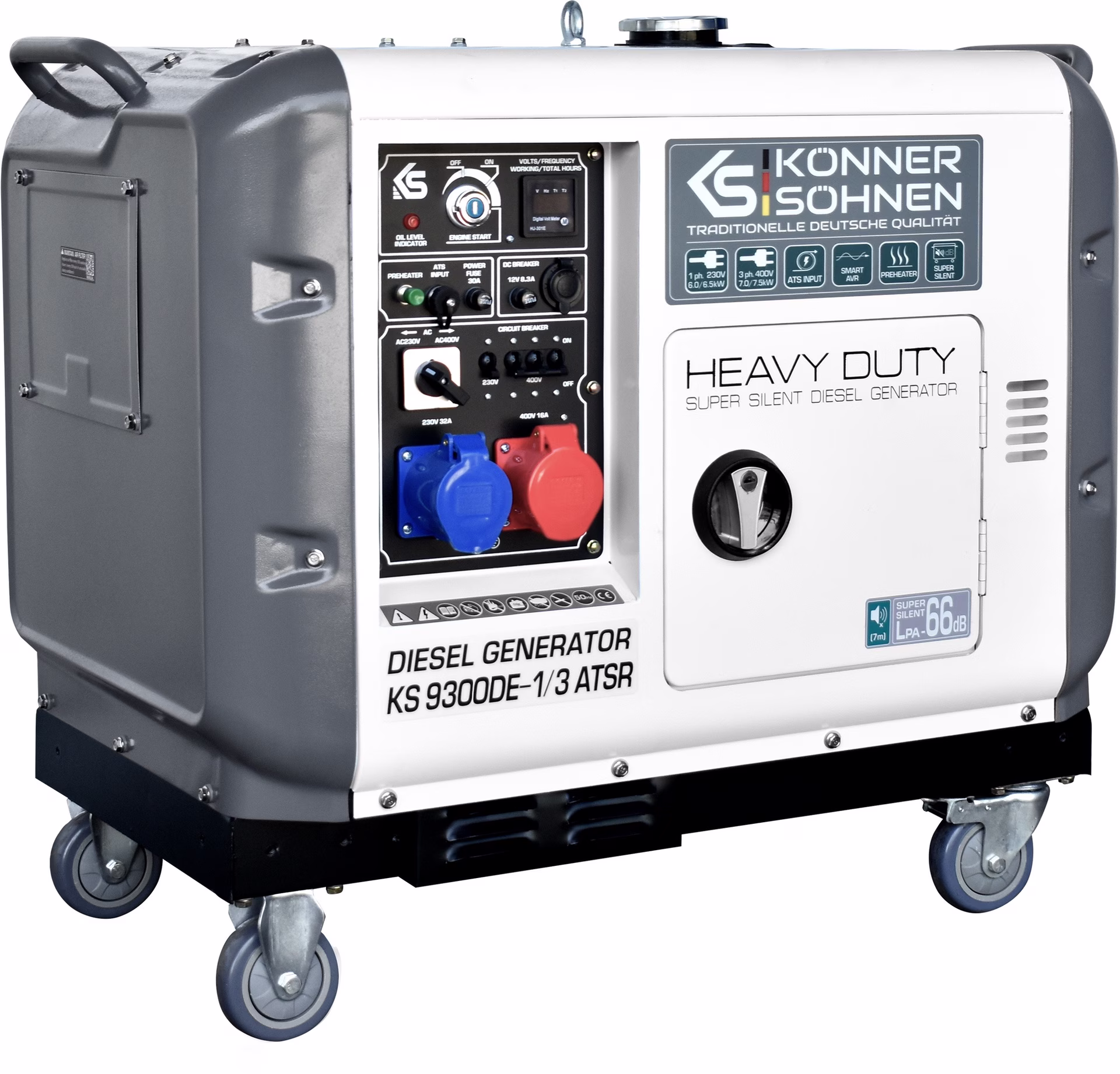 Stromerzeuger KS 9300DE-1/3 ATSR 6 (230V) kW,7 (400V) kW Diesel
