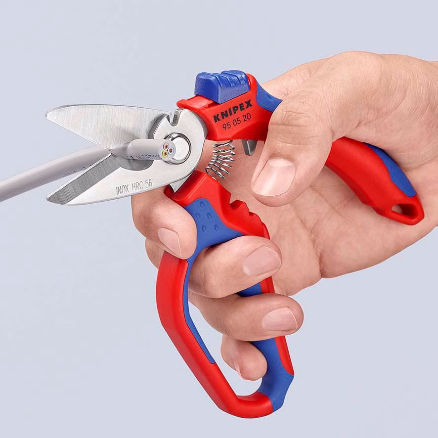 Elektriker-/Handwerkerschere L.160mm Mehrkomp.-Hüllen
