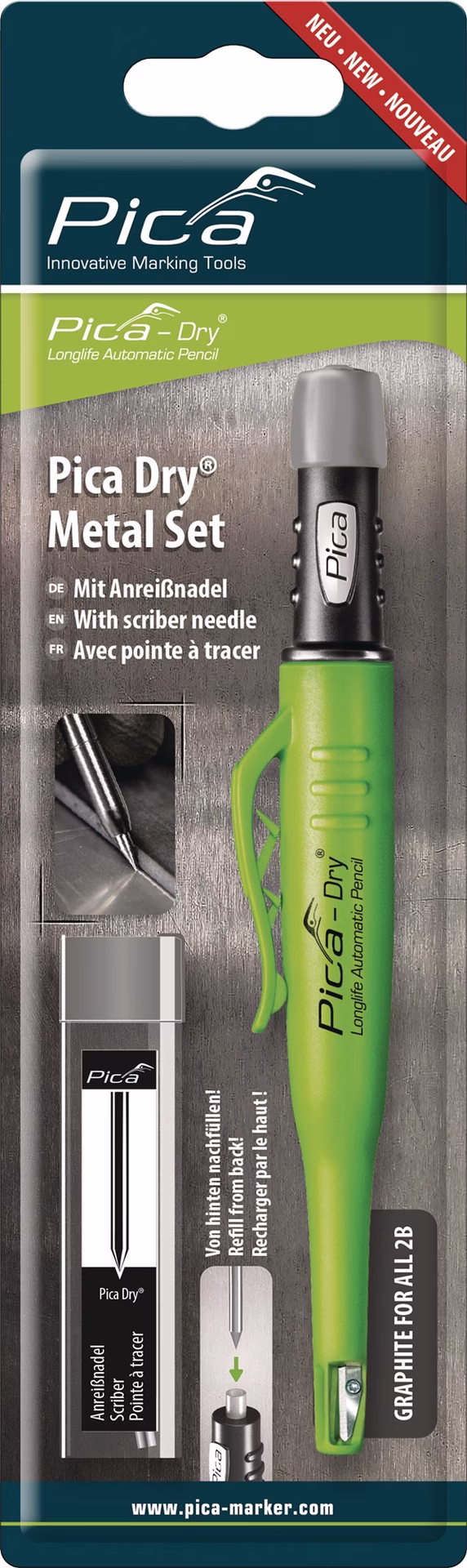 Dry Metal-Set sortiert f.Metallarbeiten (Anreißnadel) 120