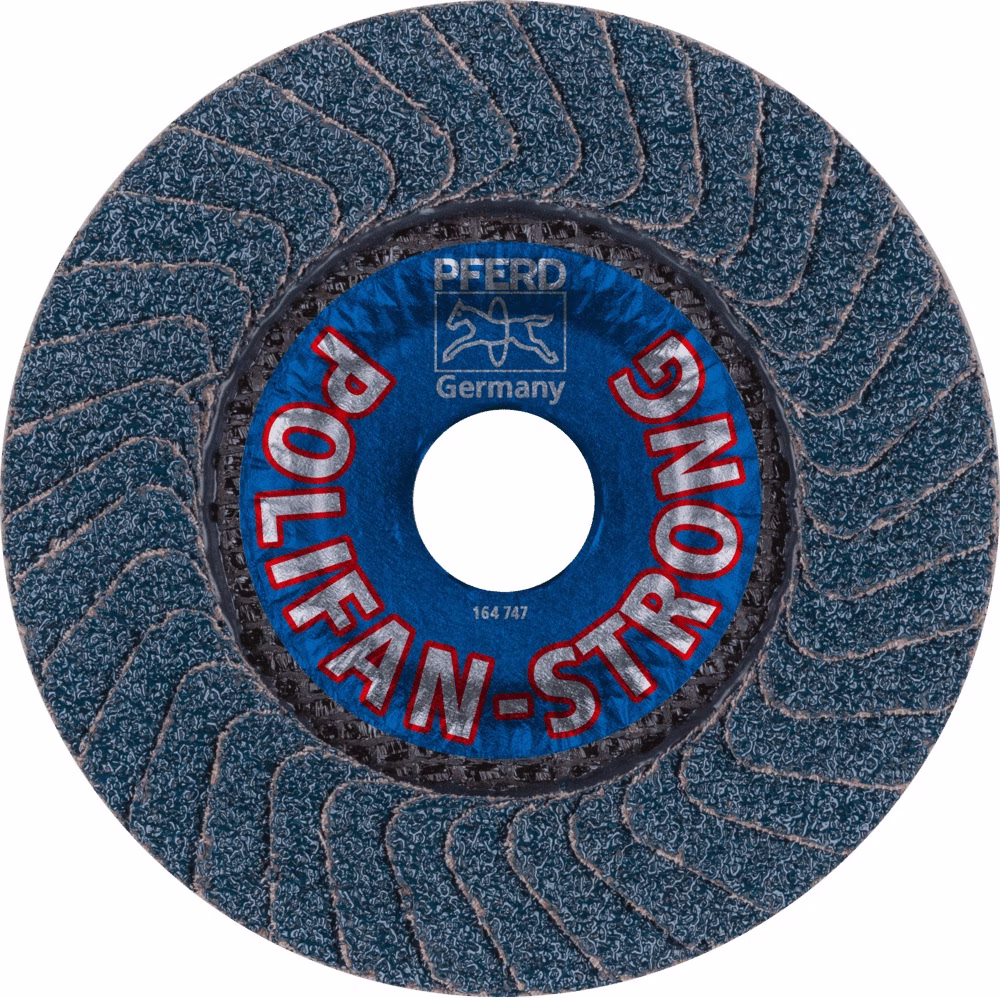 Fächerscheibe POLIFAN Z SGP STRONG STEEL D.125mm K.36 kon.INOX ZK PFERD