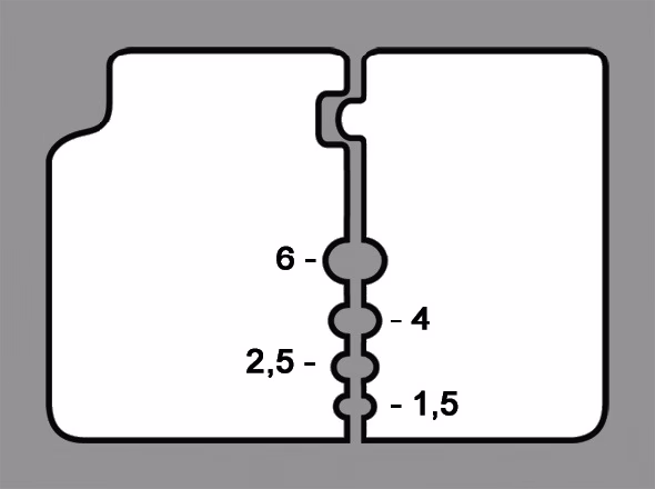 Präzisionsabisolierzange L.195mm 0,14-6 (AWG 26-10)mm² Mehrkomp.-Hüllen