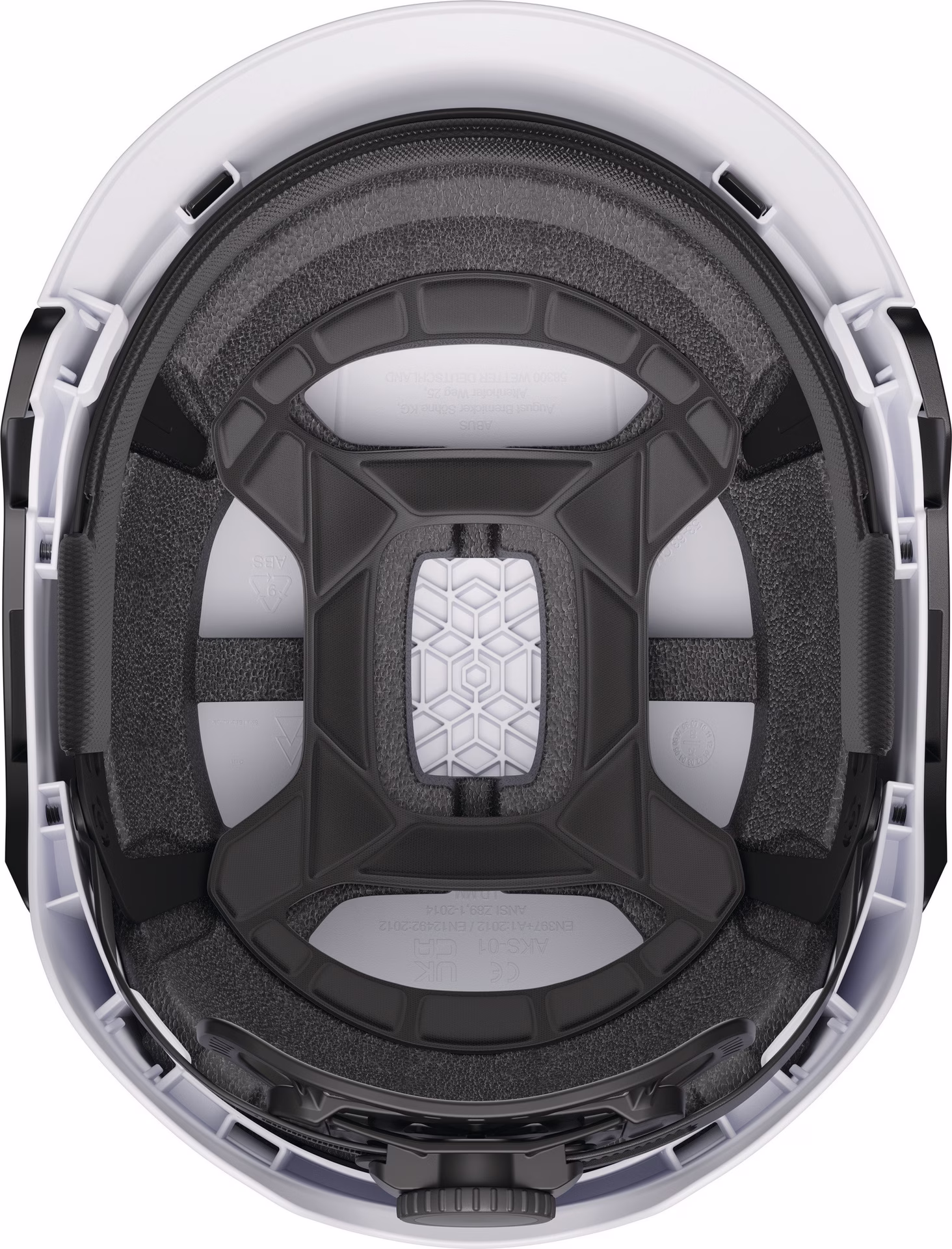 Industriekletterhelm Spector polar white ABS-Außenschale,EPS-Innenschale