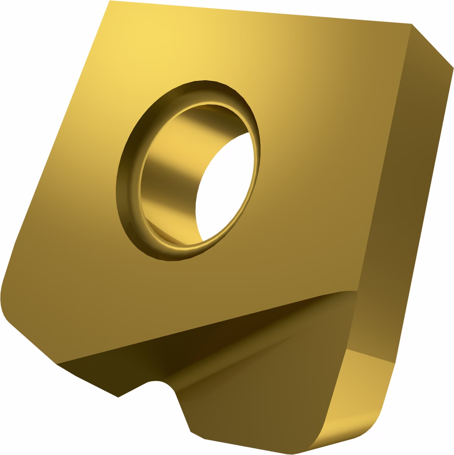 Fräswendeschneidplatte ISO PPHF PVD beschichtet Gold