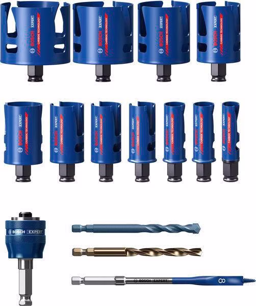 Lochsägen-Set EXPERT Multi Material 15-tlg.20-76mm Schnitt-T.60mm