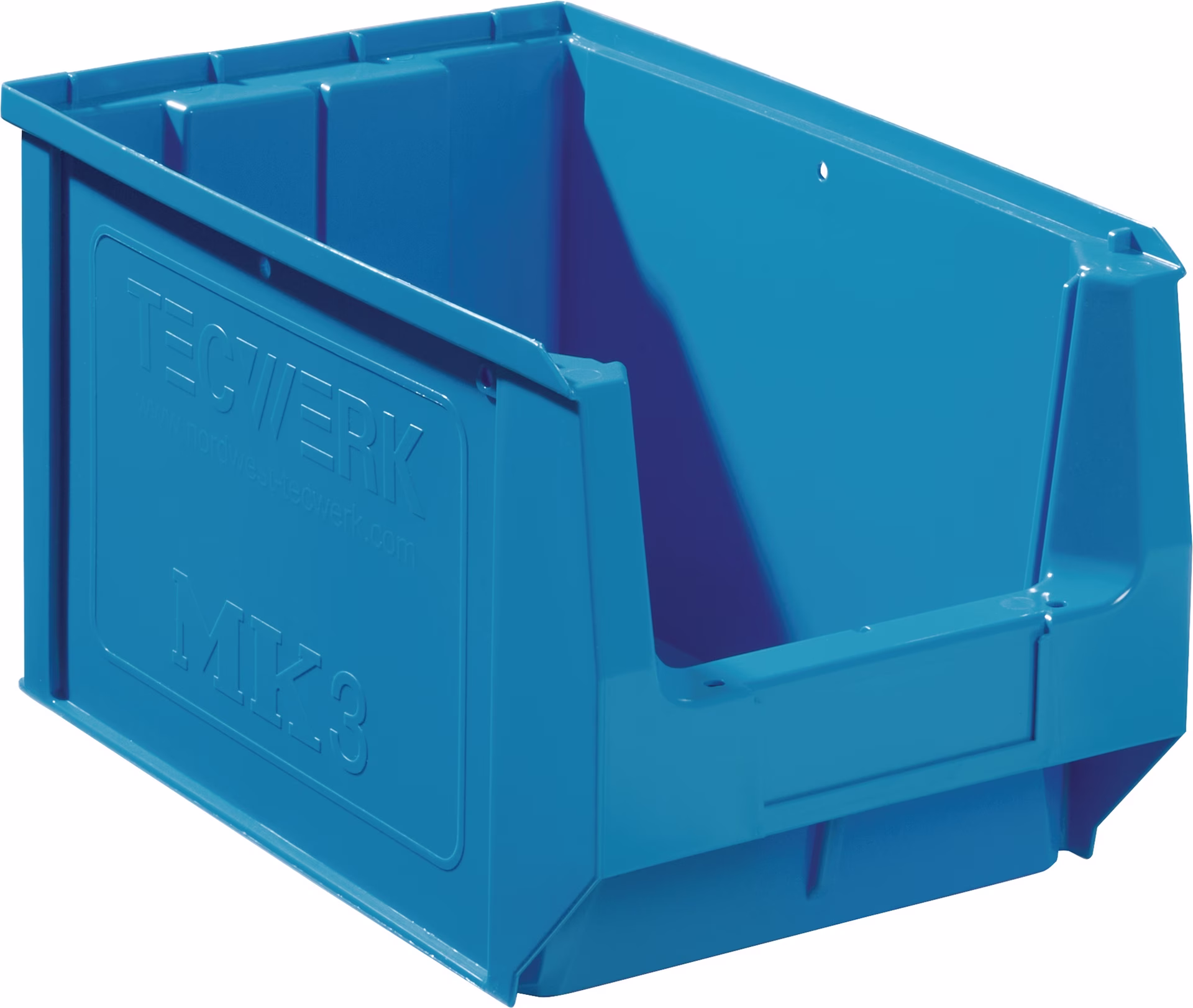 Sichtlagerkasten L350/300xB210xH200mm PE blau