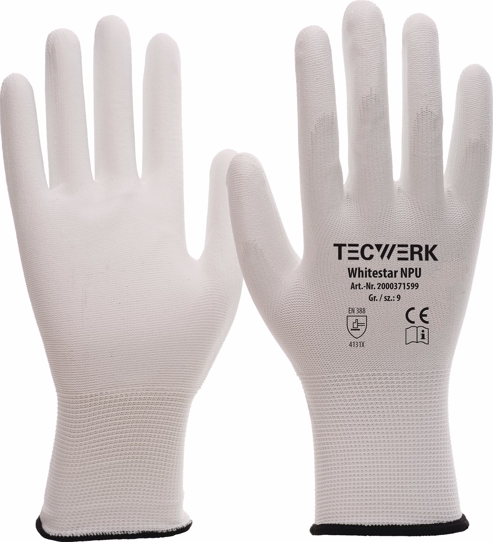 Handschuhe Whitestar NPU weiß EN 388 PSA II