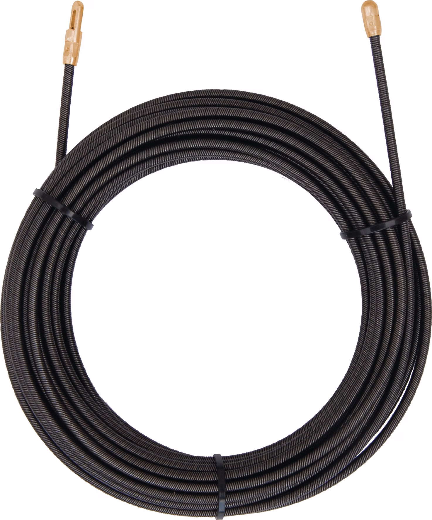 Einziehspirale Quadroflex Gesamt-L.20m D.4mm m.Öse u.Suchkopf Stahldraht