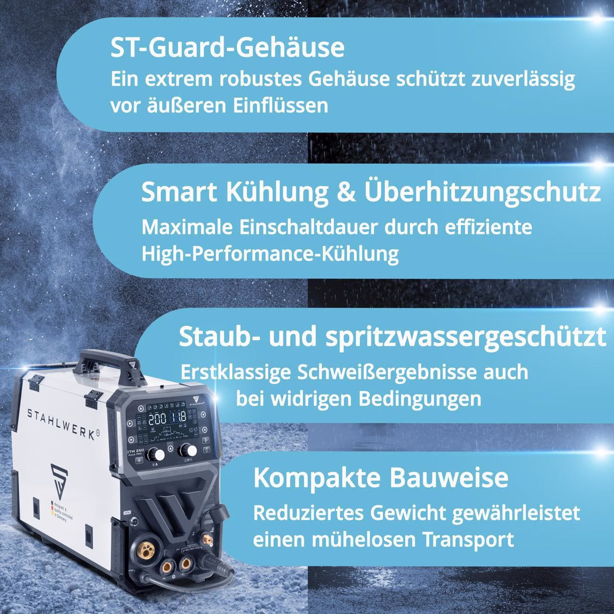 Inverterschweißgerät CTM-250 Puls Pro Einzelgerät m.Zub.3m