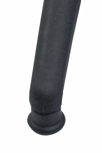 Drehhocker m.Bodengleitern PU-Schaum blau Sitz-H.490-680mm