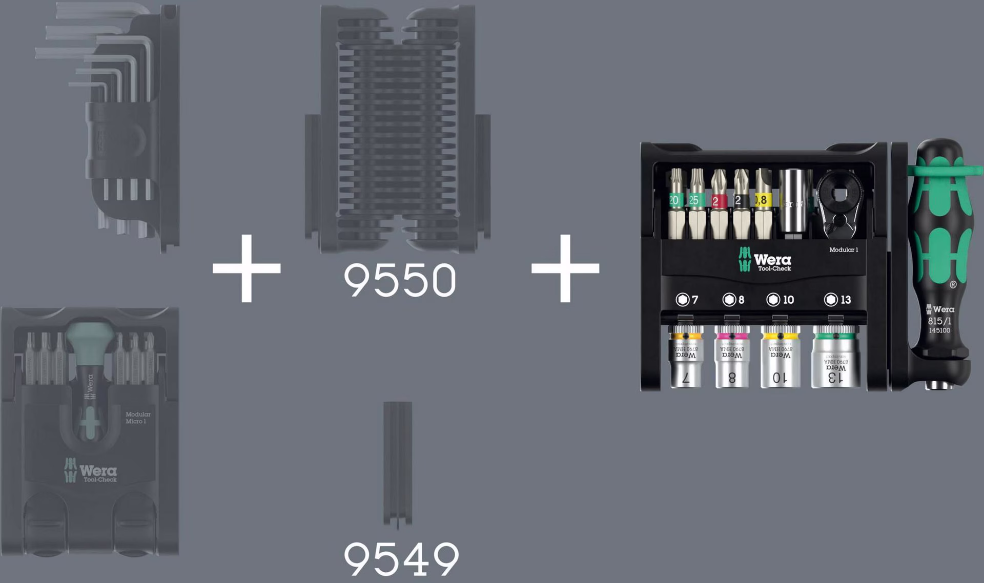 Bitsortiment Tool-Check Modular 1 21-tlg
