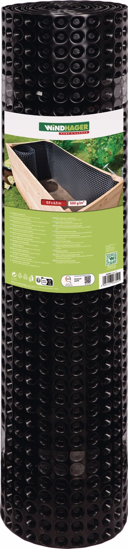 Noppenfolie L0,9xB6,5m 100% HDPE S.500g/m²