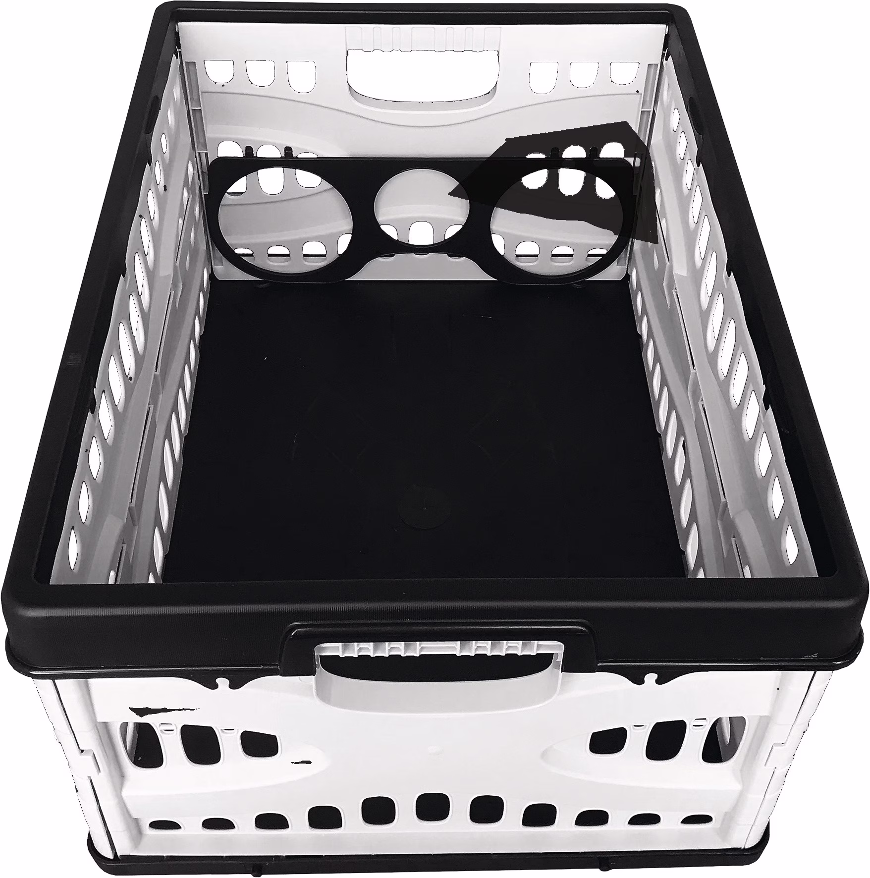 Klappbox L485xB345xH230mm Inh.35l m.2 Griffen u.Flaschenhalter