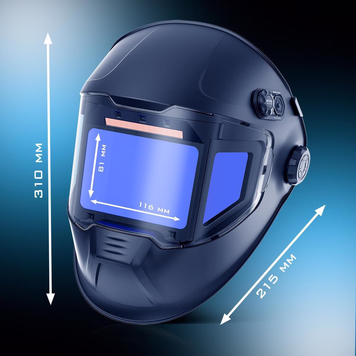 Automatik-Schweißhelm SPLIT 3-in-1 116x81mm