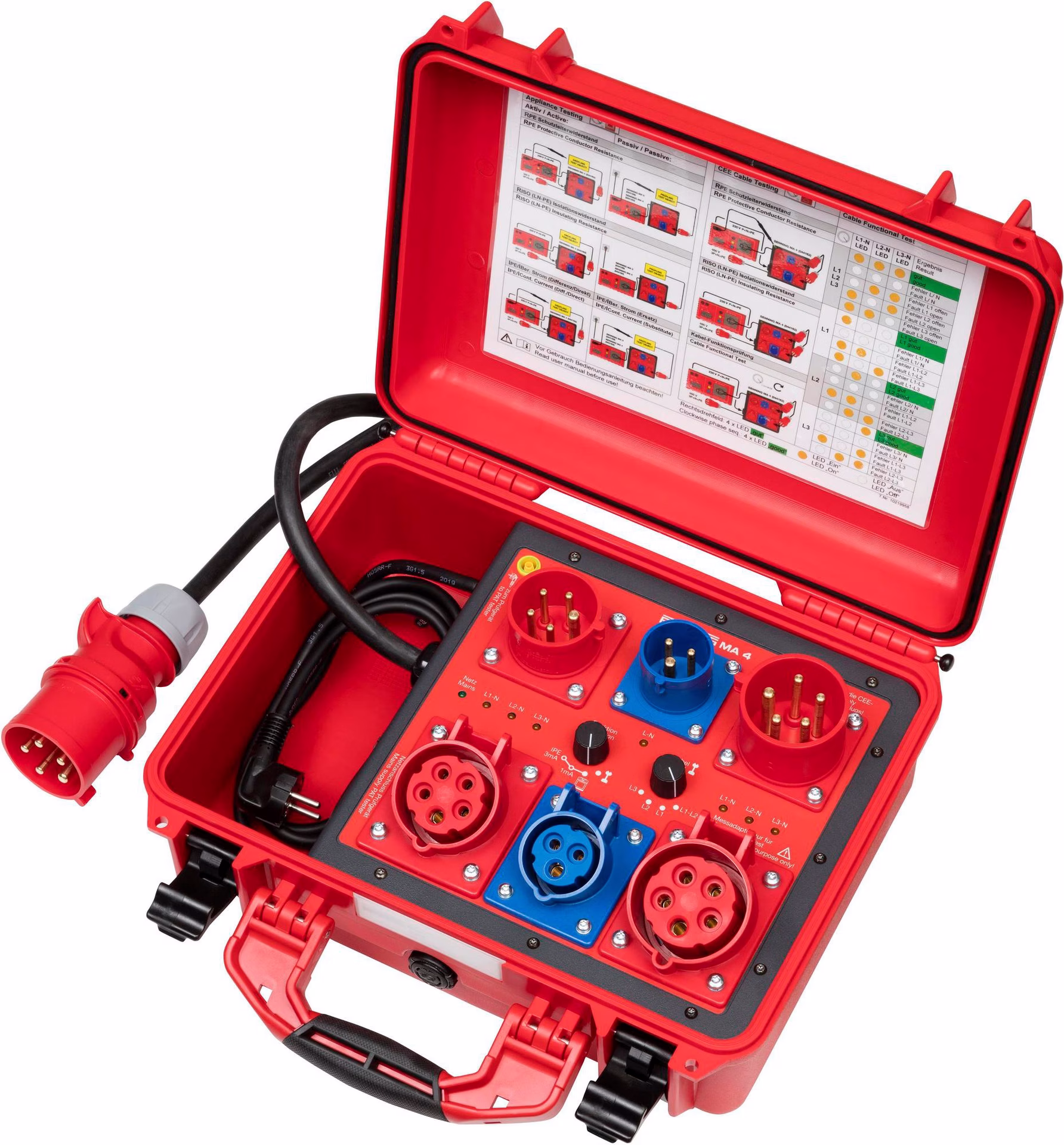 Gerätetester-Set ST 760+ SET,MA 4 ST 760+ Set:MA4,Software,Zub.L475xB555xH685mm