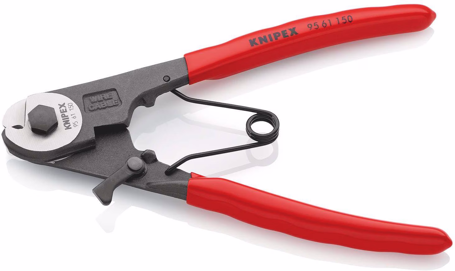 Bowdenzugschneider Gesamt-L.150mm Drahtseil-Ø 3mm pol.Ku.-Überzug