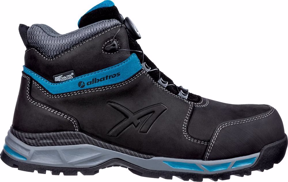 Sicherheitsstiefel TOFANE BLACK QL CTX MID Gr.44 W.11 sw/blau S7S ESD FO HRO SR