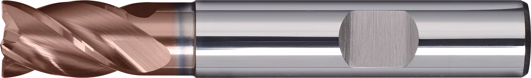 Schaftfräser DIN 6527 K Typ N HPC VHM TiAlN DIN 6535 HB Schneidenanzahl 4 kurz TECWERK