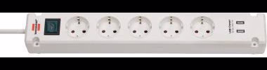 brennenstuhl® Steckdosenleiste Bremounta 2 USB-Ports