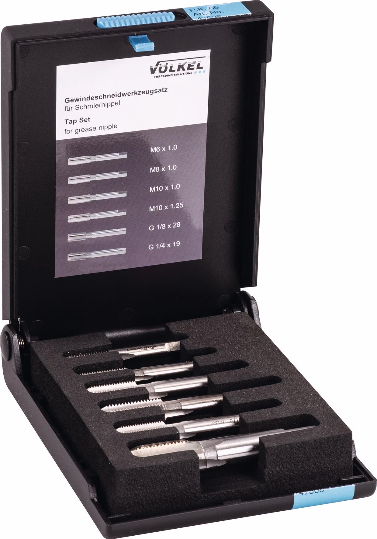 Gewindeschneidzeugsatz M6-M10/G1/4-G1/8 Zoll HSS-G 6-tlg