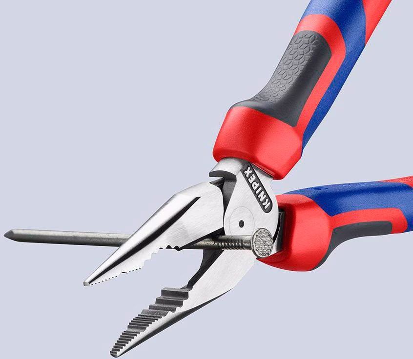 Spitzkombizange L.185mm pol.Comfort-Griff schwarz atram