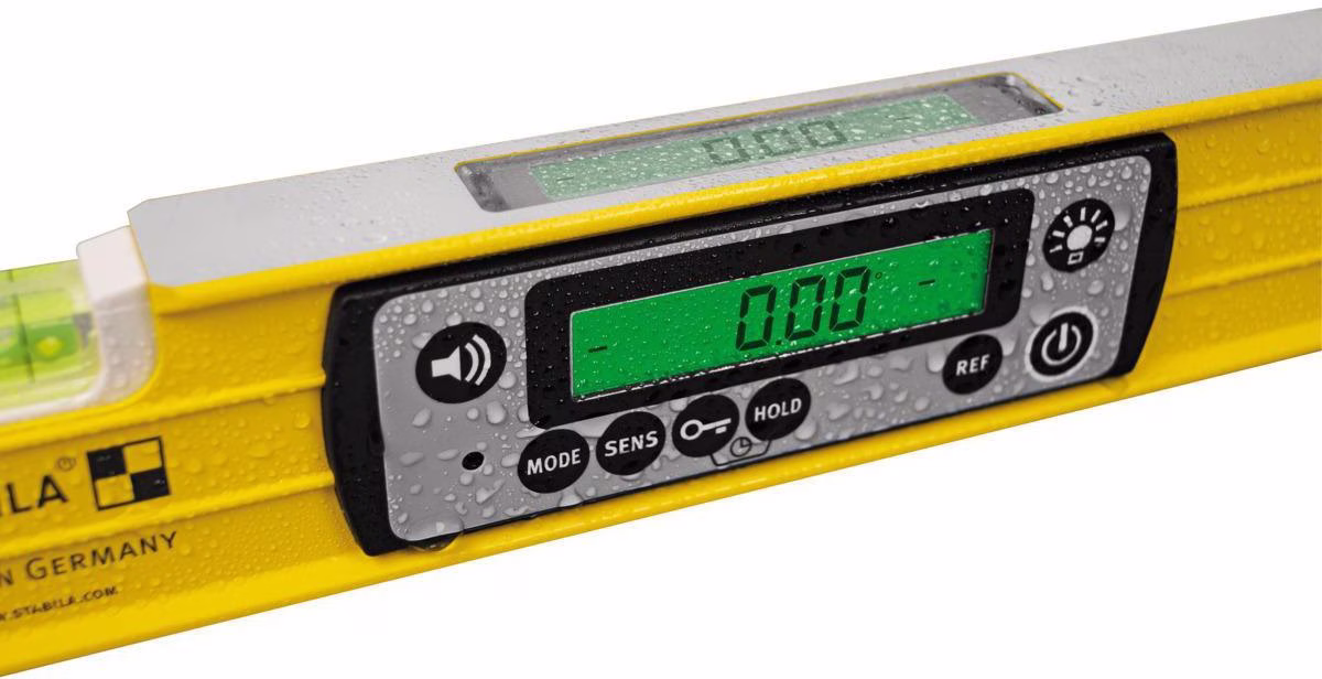 Elektronikwasserwaage TECH 196 DL 23cm Alu.gelb ± 0,5 mm/m ± 0,5 mm/m