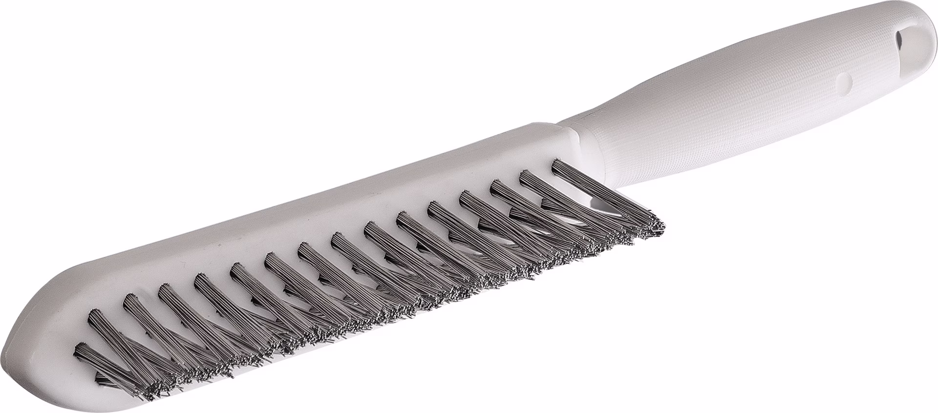 Kehlnahtbürste L.290mm 0,35mm VA-Stahldraht gewellt 3-reihig