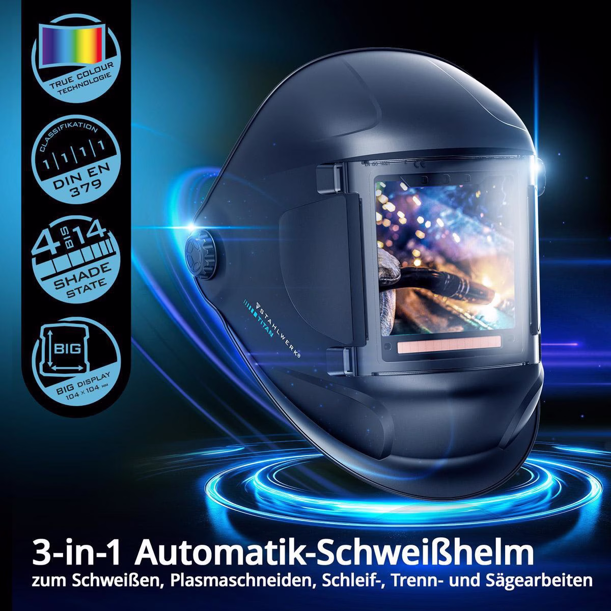 Schweißerschutzhelm TITAN 3-in-1