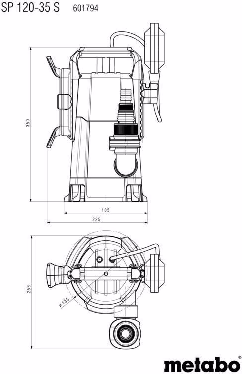 Tauchpumpe SP 120-35 S 12000 l/h 410 W Ku