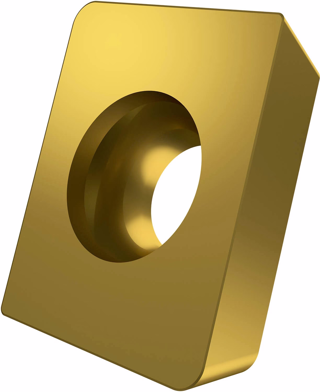 Fräswendeschneidplatte ISO APEW D.5,5mm PVD beschichtet Gold