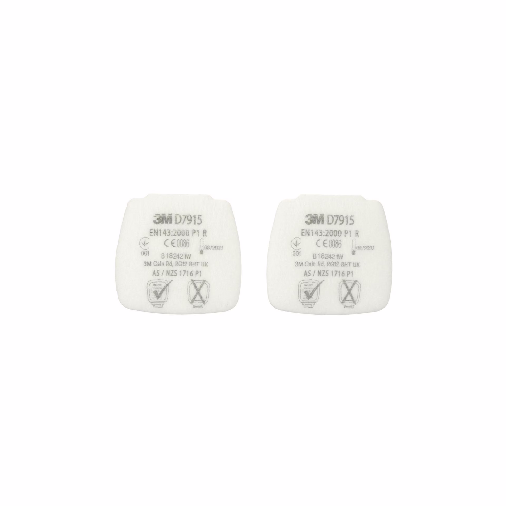 Feinstaubvliesfilter D7915 EN 143:2000/A1:2006 P3R f.Ser.Secure Click