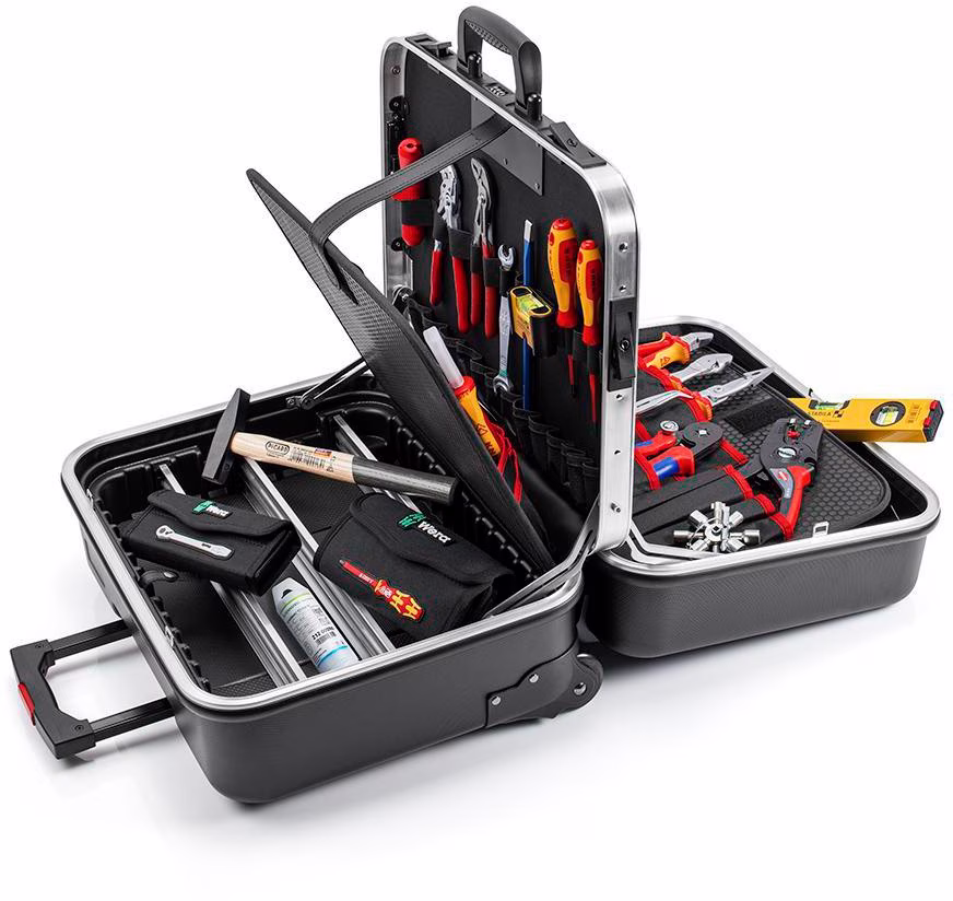 Werkzeugsortiment Big Twin Move Elektro 63-tlg.im Hartschalenkoffer
