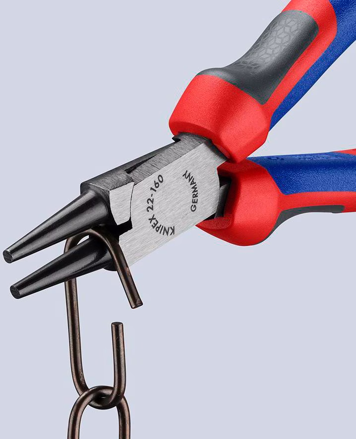 Rundzange L.160mm Kopf pol.Comfort-Griff
