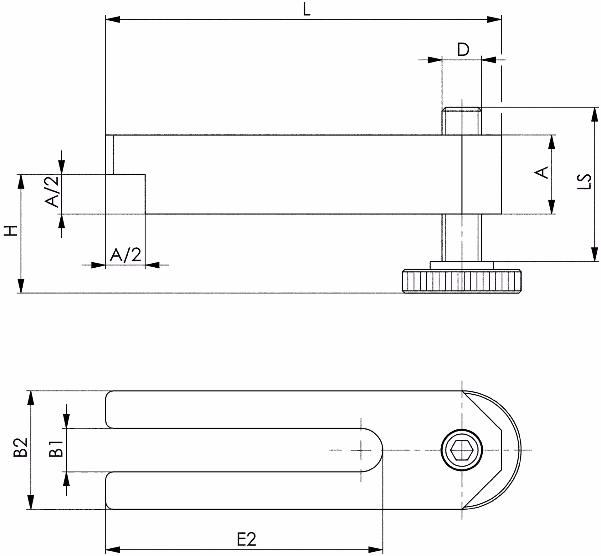 Spanneisen Nr.6315V f.T-Nut 10mm L.100mm