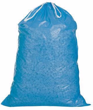 Müllsack m.Zugband Volumen 120l Maße 700x1000+50mm PE blau