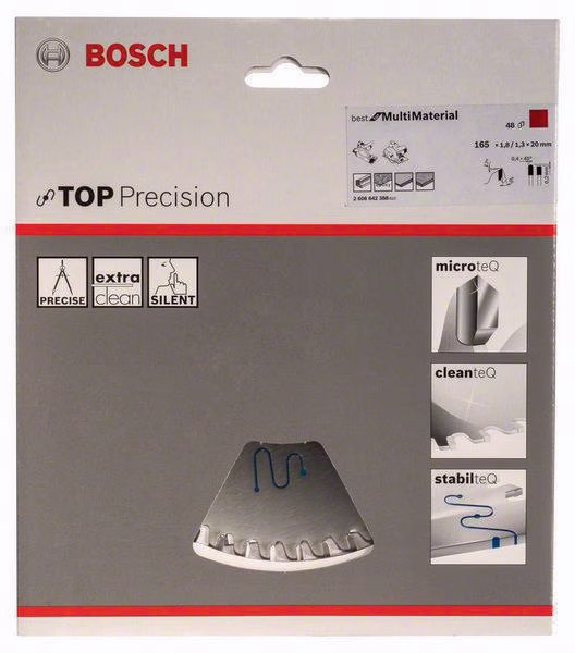 Kreissägeblatt EXPERT Laminated Panel AD165mm Z.48 HLTCG Bohr.20mm SchnittB1,8mm