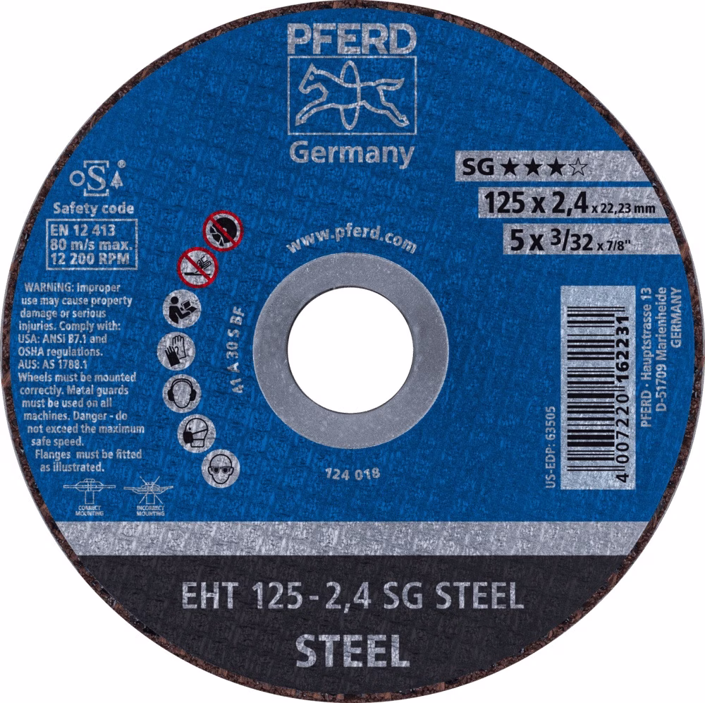 Trennscheibe SG STEEL Bohr.22,23mm PFERD