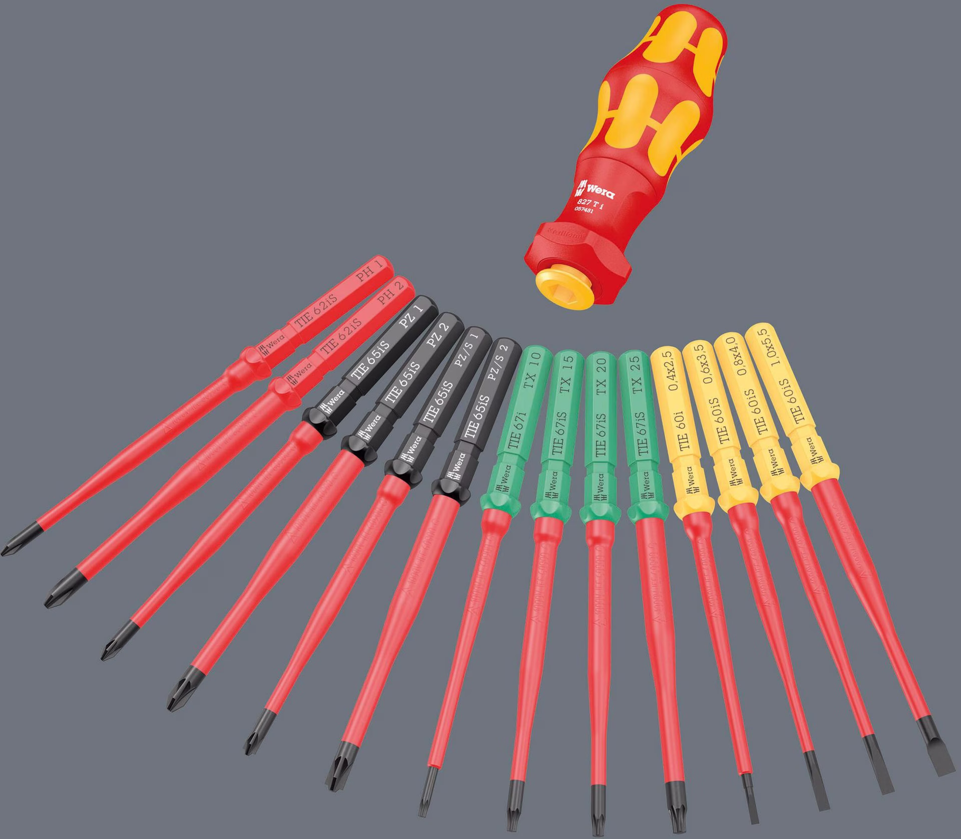 Schraubendrehersatz 16-tlg.Kraftform Kompakt Turbo i 1 Tool Finder