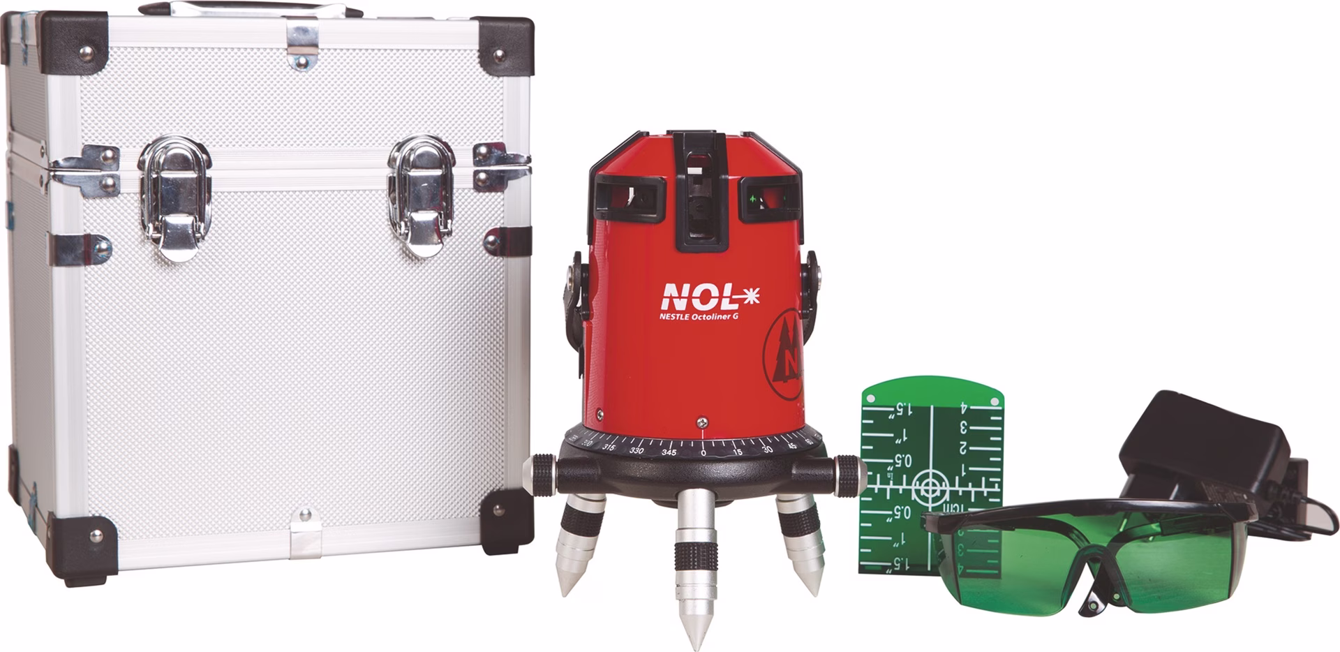 Kreuzlinienlaser OCTOLINER G ± 4Grad ± 1,5 mm/10m 50 (120 m.Empfänger)m LK 2