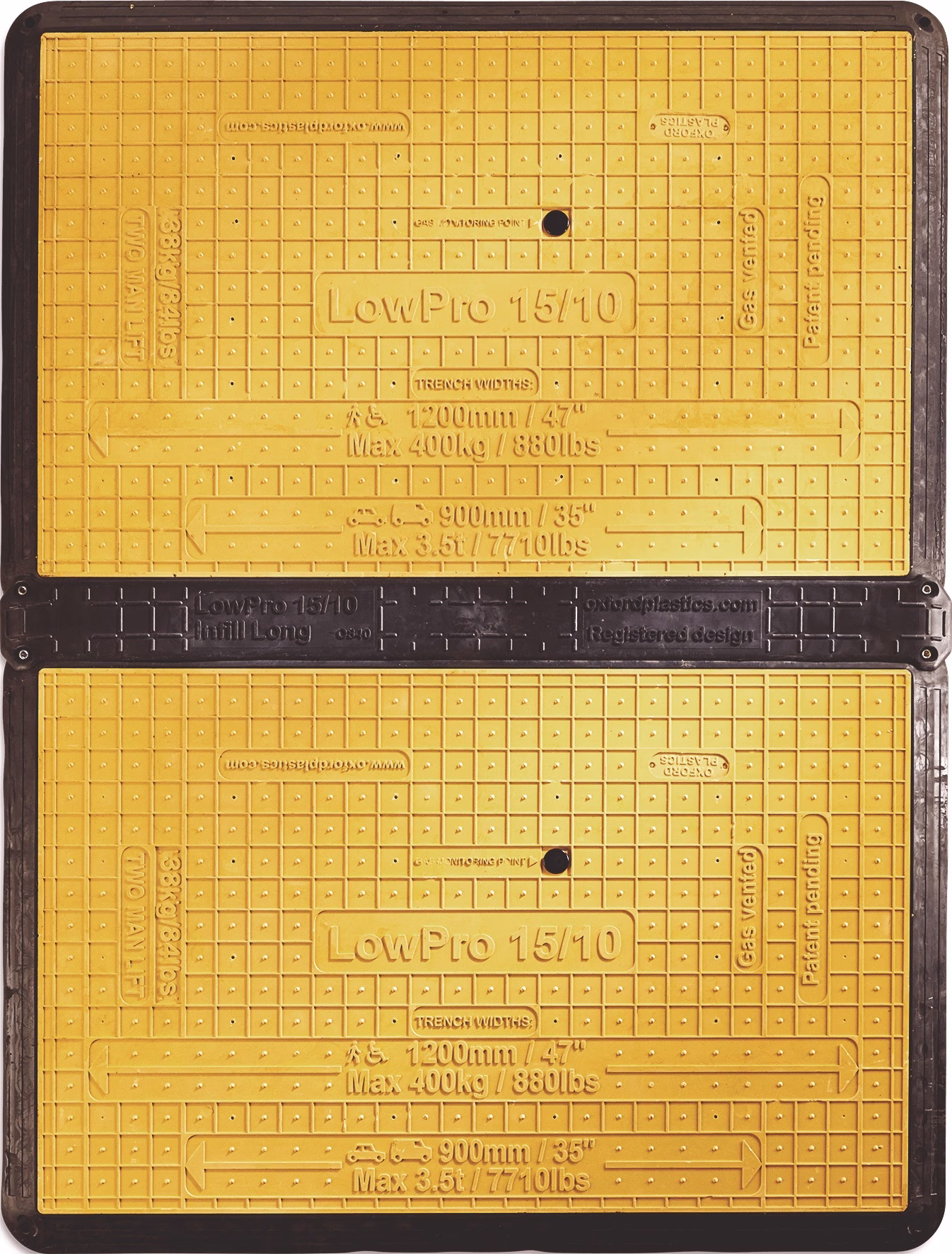 Grabenabdeckung LowPro® 15/10 b.0,90m B.L.1500mm B.1000mm 3,5 t
