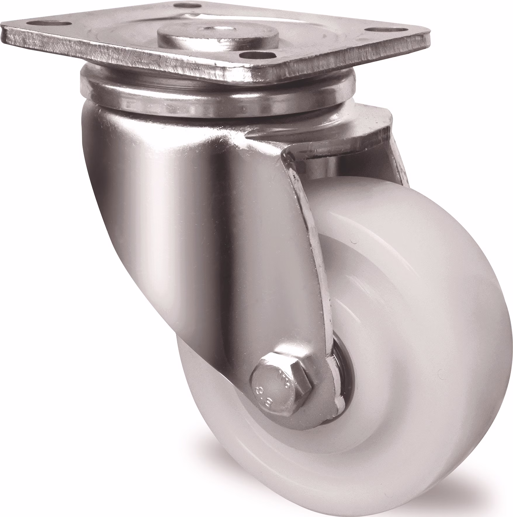 Schwerlast-Lenkrolle Kunststoff Platte L100xB85 mm Farbe Rolle weiß TECWERK