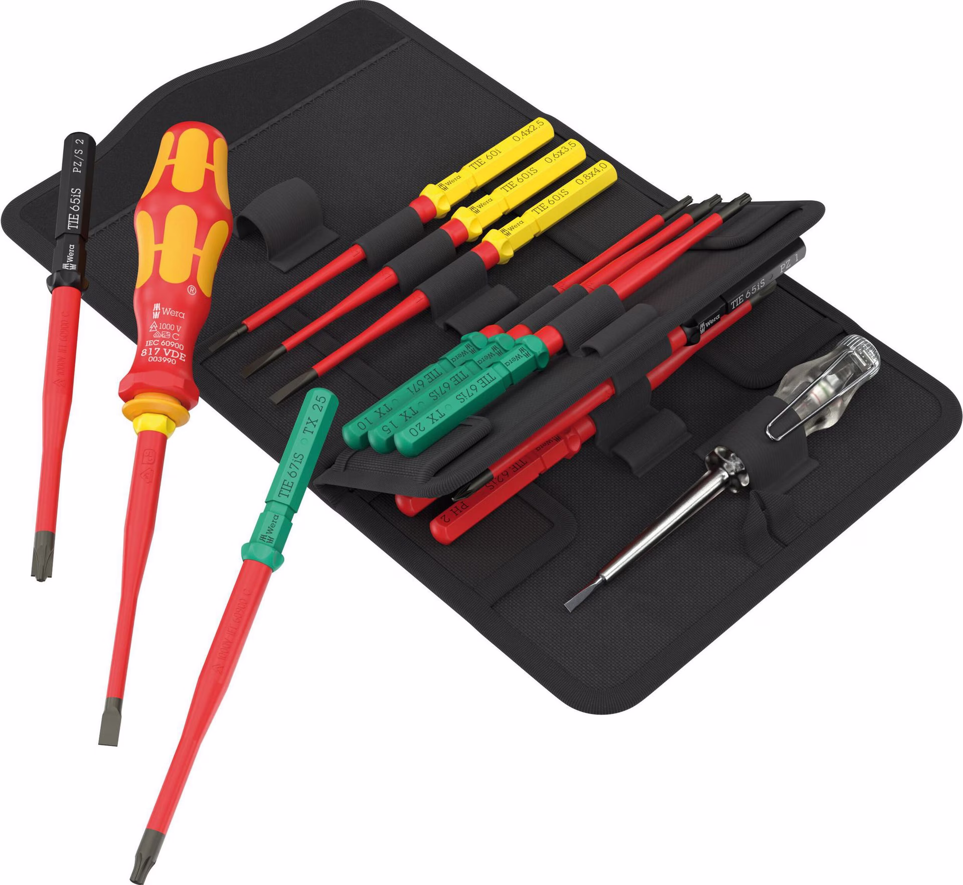 Schraubendrehersatz KK VDE 16 ext.slim 1 Tool Finder 16-tlg.m.Wechselkl