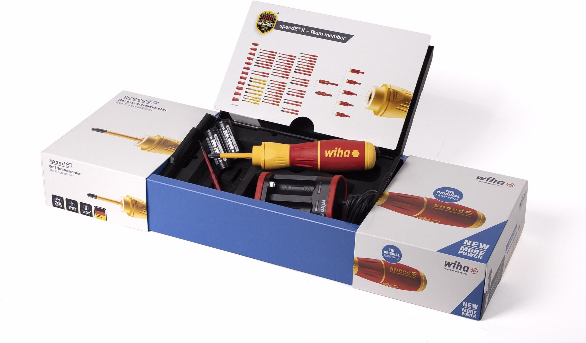 Schraubendreherset speedE® II electric 6-tlg.Akku Schlitz/(+/-Schlitz/PZD)