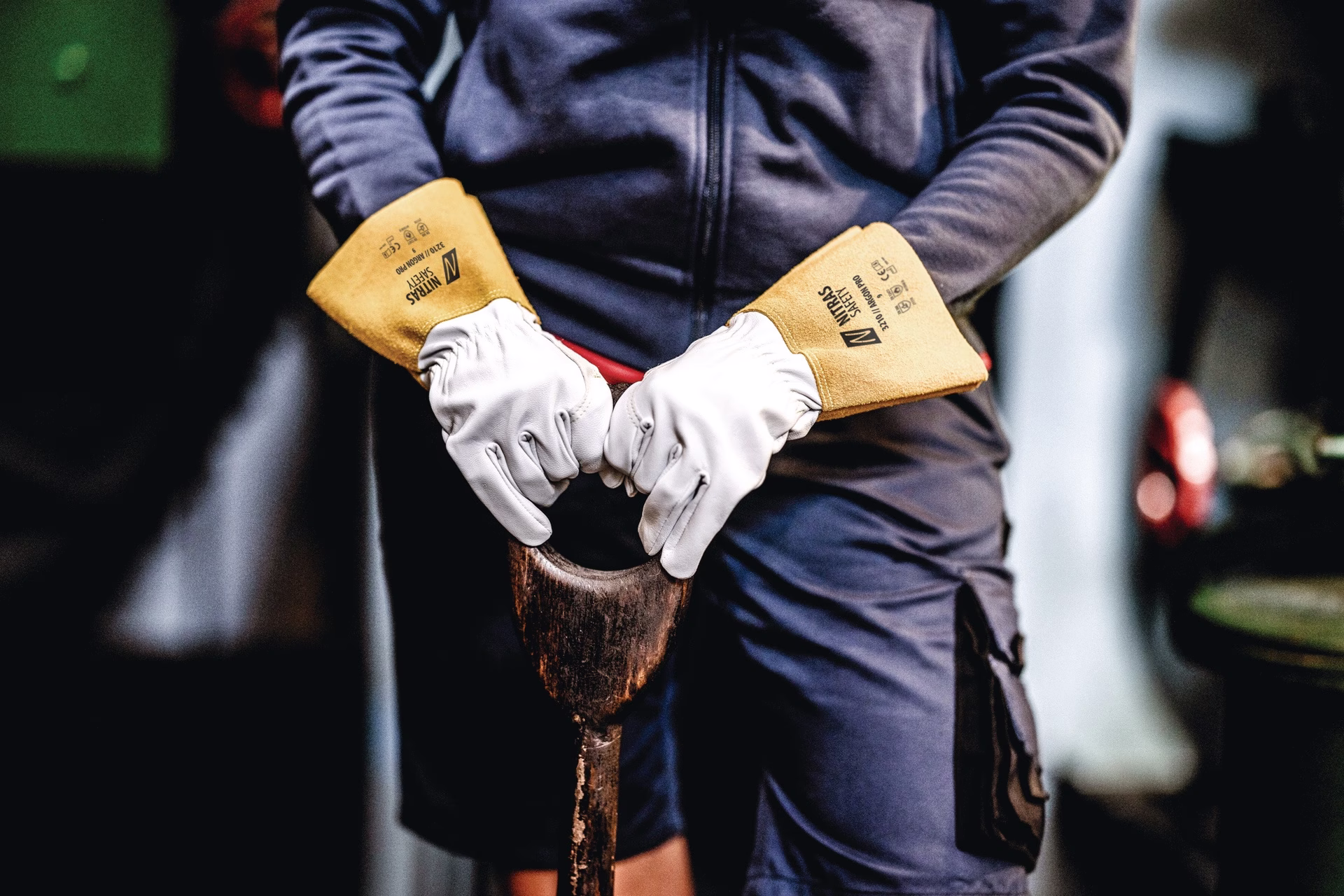 Schweißerhandschuhe ARGON PRO Gr.11 grau/ocker