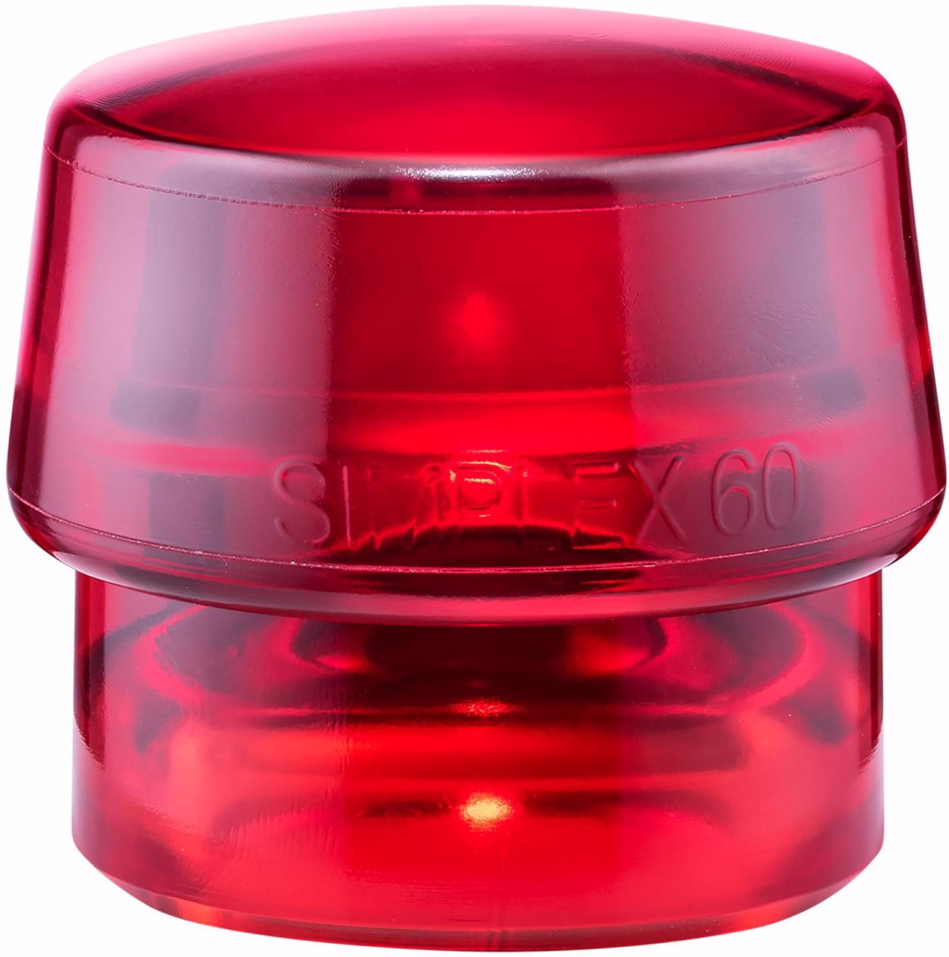Schonhammerkopf SIMPLEX Kopf-Ø 60mm Plastik rot hart