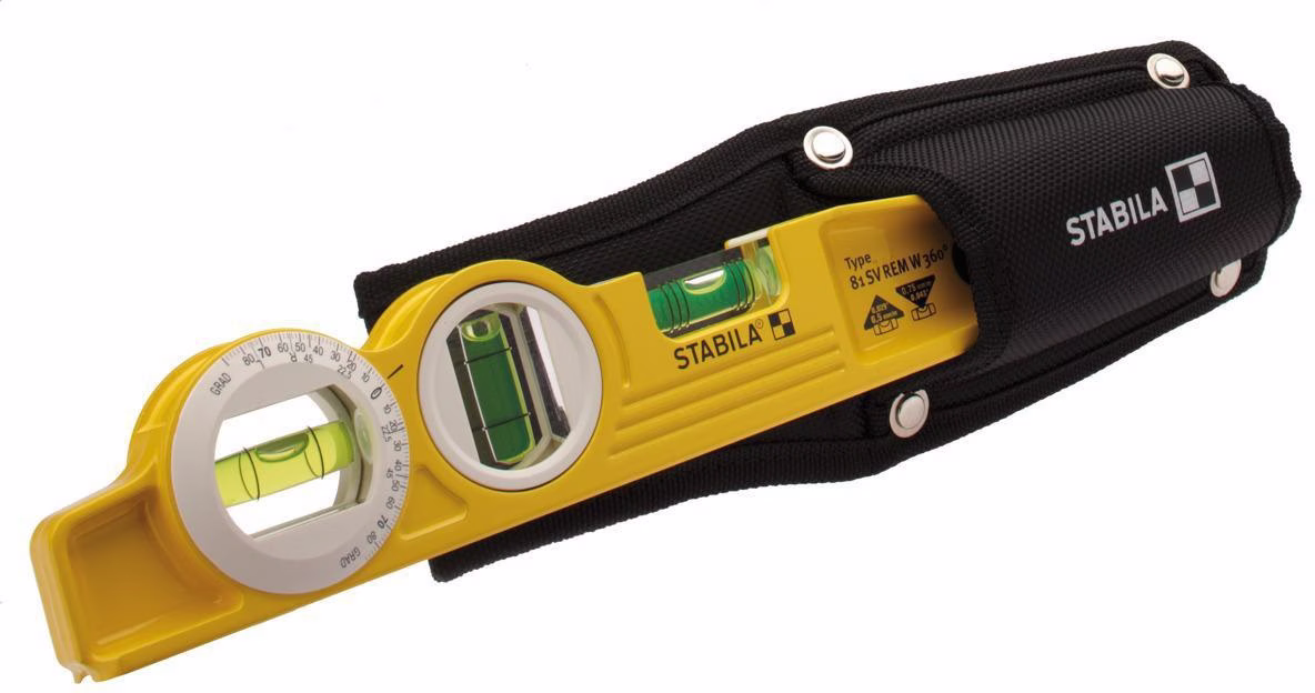 Torpedowasserwaage 81 SV REM W360 25cm Alu.gelb ± 0,5mm/m m.Gürteltasche