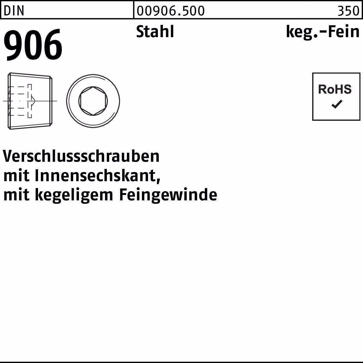 Verschlußschraube DIN 906